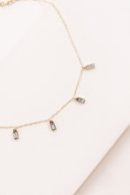 Load image into Gallery viewer, Minimal Rectangle Rhinestone Anklet
