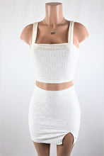 Load image into Gallery viewer, Eyelet Mini skirt set
