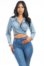 Load image into Gallery viewer, SEXY DENIM JACKET TOP
