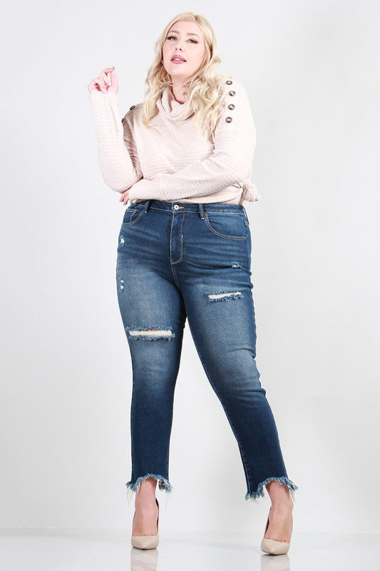 HIGH RISE STRAIGHT JEANS