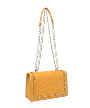 Load image into Gallery viewer, Chevron Chain Crossbody Bag
