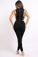 Load image into Gallery viewer, Cut Out Detailed Zipper Back Jumpsuit
