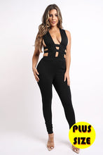 Load image into Gallery viewer, Cut Out Detailed Zipper Back Jumpsuit
