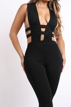 Load image into Gallery viewer, Cut Out Detailed Zipper Back Jumpsuit
