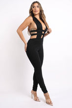 Load image into Gallery viewer, Cut Out Detailed Zipper Back Jumpsuit
