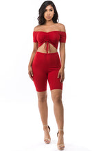 Load image into Gallery viewer, OFF SHOULDER BIKER SET
