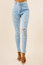 Load image into Gallery viewer, DENIM JEANS MULTI CUT
