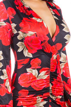 Load image into Gallery viewer, FLORAL BODY-CON DRESS
