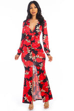 Load image into Gallery viewer, FLORAL BODY-CON DRESS
