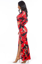 Load image into Gallery viewer, FLORAL BODY-CON DRESS
