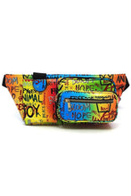 Load image into Gallery viewer, Multi Graffiti Fanny Waist Bag
