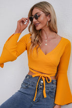 Load image into Gallery viewer, Flare Sleeve Cropped Top
